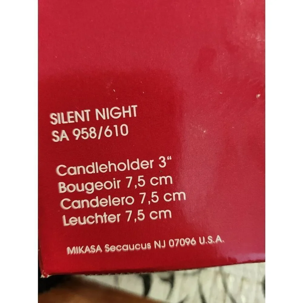 Mikasa Silent Night  Candle Holder